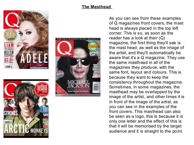 House style of q magazine